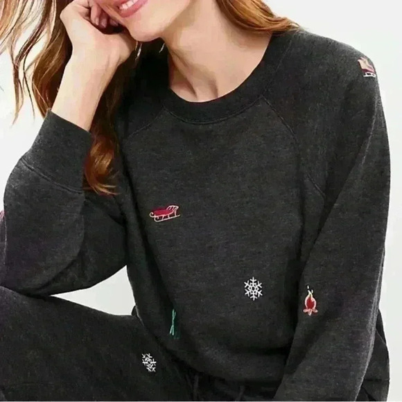 Lou & Grey Tops - Lou & Grey Ski Lodge Cozy Cotton Terry Sweatshirt